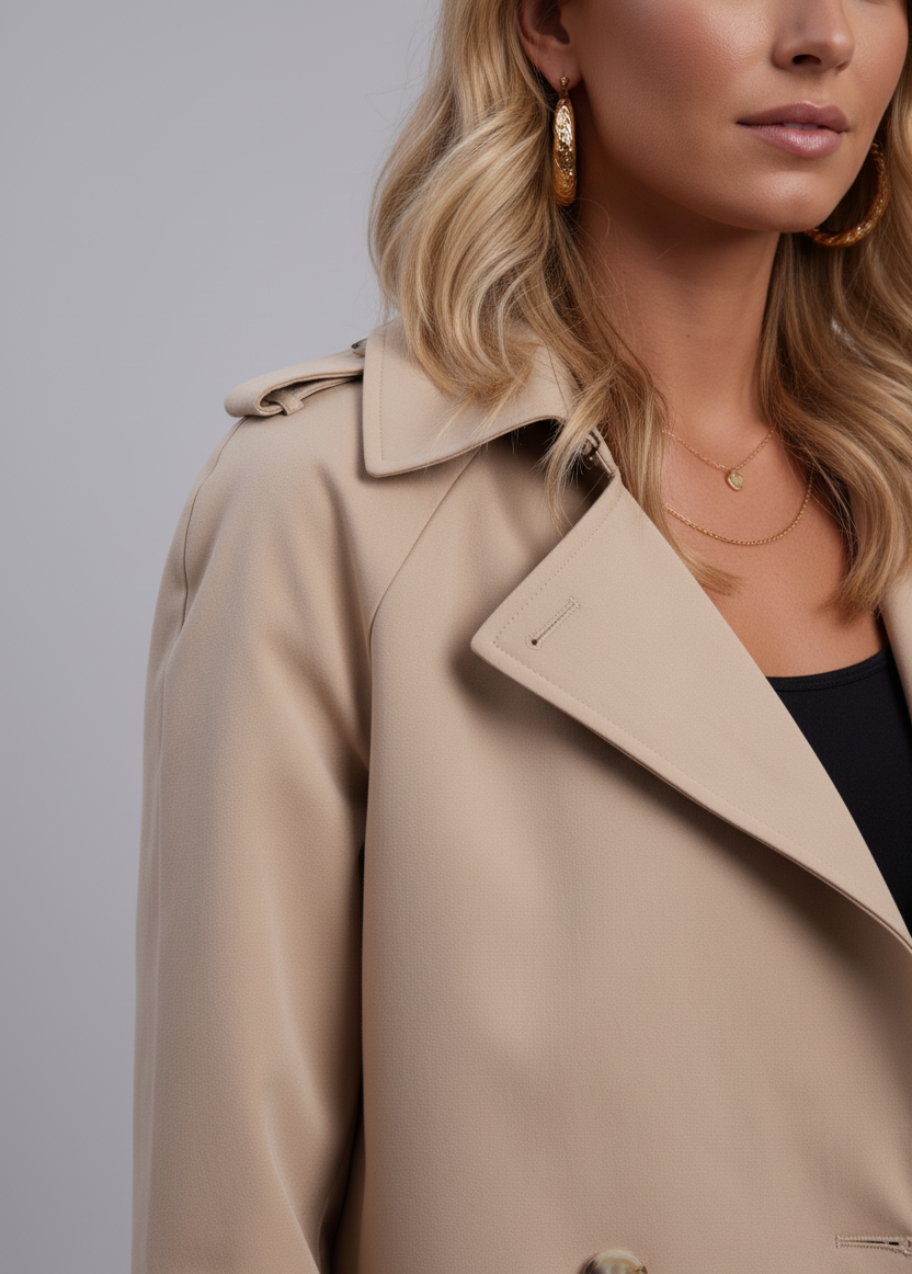 Nina - Cropped Trench Coat