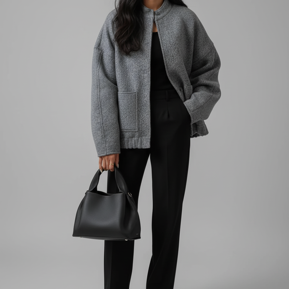 Moana - Wool-Blend Oversized Jacket