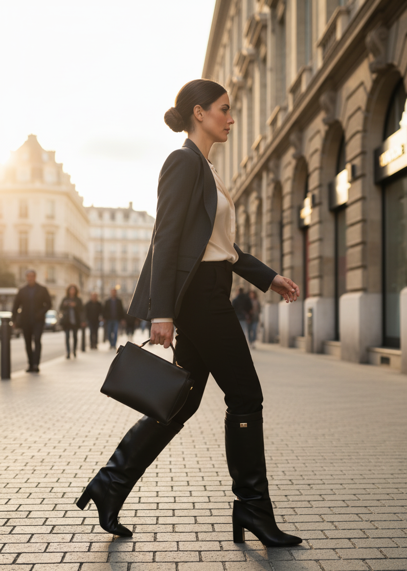 Lisa- Suede Knee-High Boots