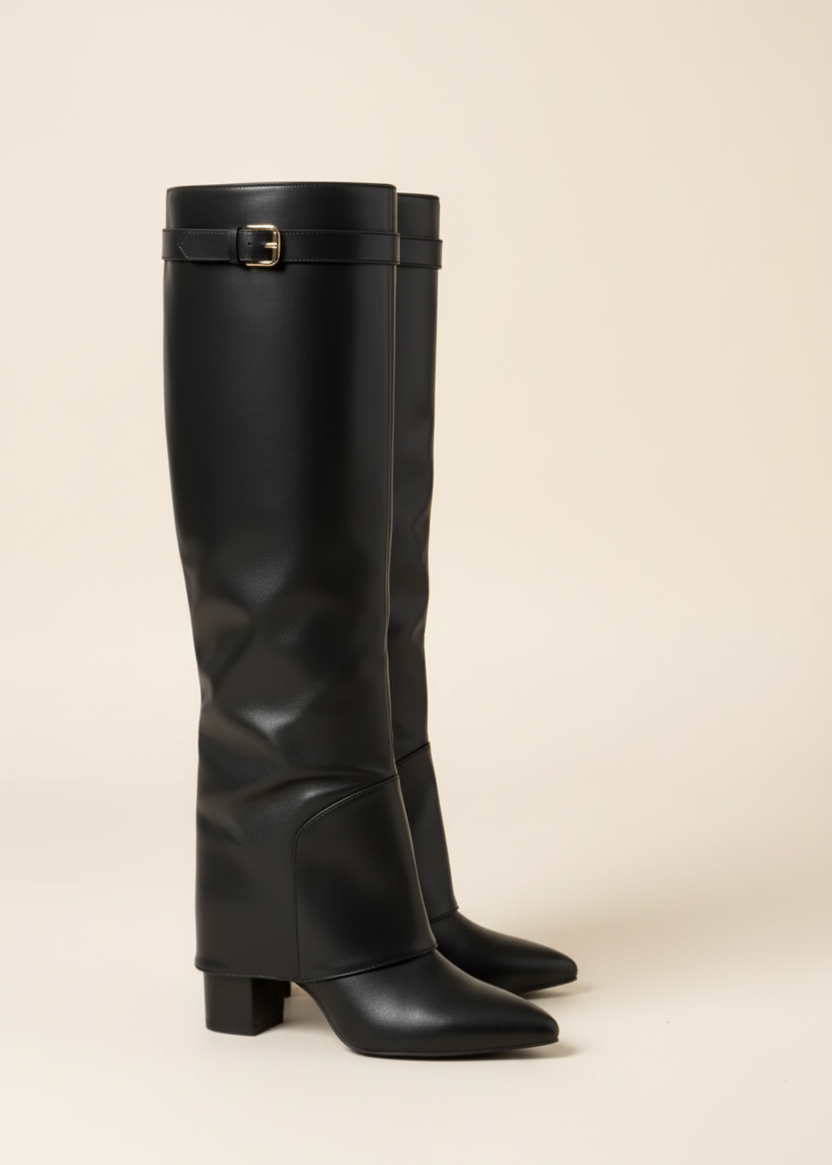 Lisa- Suede Knee-High Boots